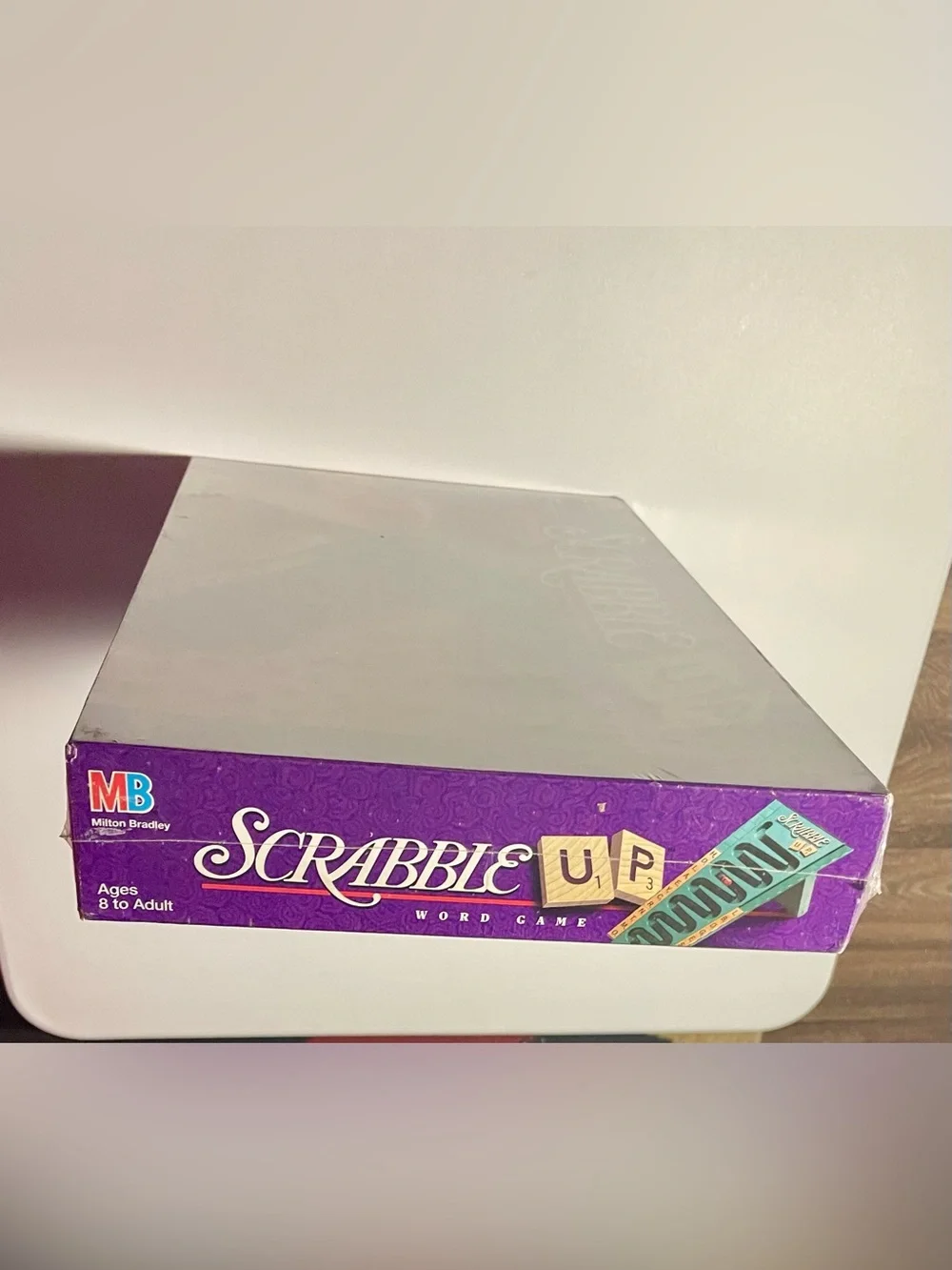 Vintage 1996 Milton Bradley Scrabble Up Word Game New Sealed Family Night Fun